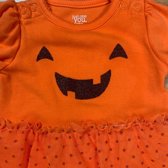 Carter's Halloween Jack O Lantern Pumpkin Tutu Sleep N Play Bodysuit Baby Girl - Picture 4 of 13